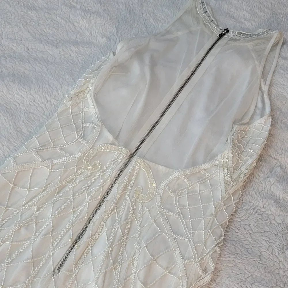 NWT French Connection pearl embellished cage dress - Picture 7 of 13